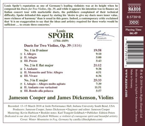 Violin Duets vol.2 - CD Audio di Louis Spohr - 2