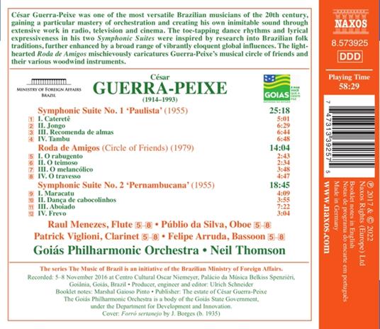 Symphonic Suites Nos.1 And 2 - CD Audio di César Guerra-Peixe - 2