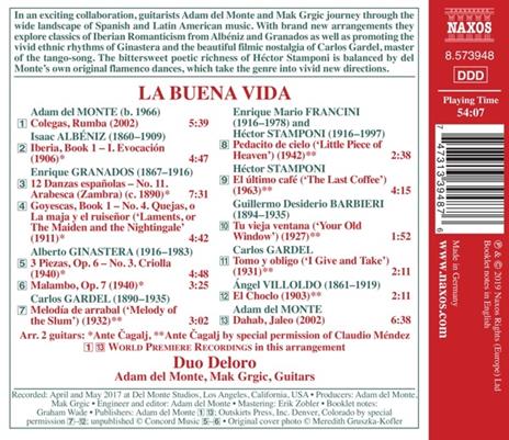 La buena vida - CD Audio di Duo Deloro - 2
