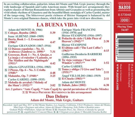 La buena vida - CD Audio di Duo Deloro - 2