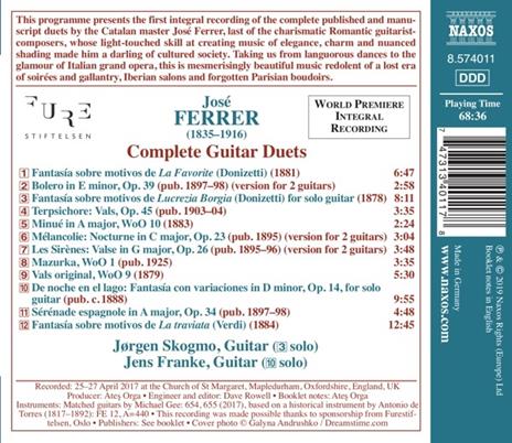 Duetti completi per chitarra - CD Audio di José Ferrero - 2
