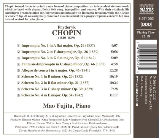 Impromptus And Scherzos - CD Audio di Frederic Chopin,Tim Hugh - 2