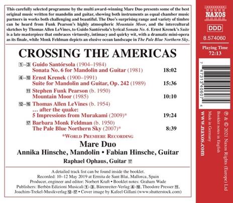 Crossing The Americas - CD Audio di Mare Duo - 2