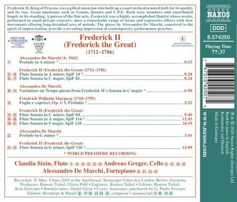 Sonate per flauto - CD Audio di Alessandro De Marchi - 2