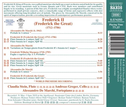 Sonate per flauto - CD Audio di Alessandro De Marchi - 2