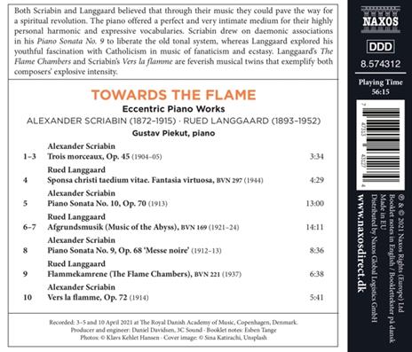 Towards the Flame. Eccentric Piano Works - CD Audio di Alexander Scriabin,Gustav Piekut - 2