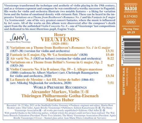 Fantasie in E - CD Audio di Henri Vieuxtemps - 2
