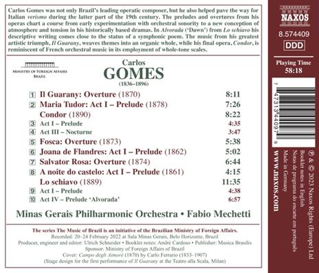 Opera Overtures And Preludes - CD Audio di Antonio Carlos Gomes - 2