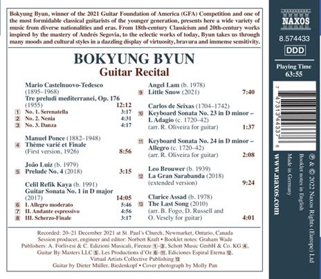 Guitar Recital - CD Audio di Bokyung Byun - 2