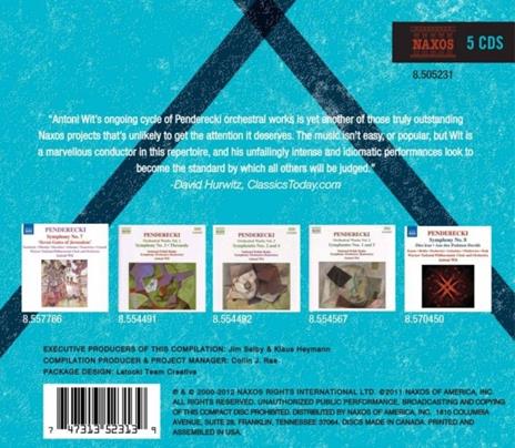 Sinfonie e opere orchestrali - CD Audio di Krzysztof Penderecki - 2