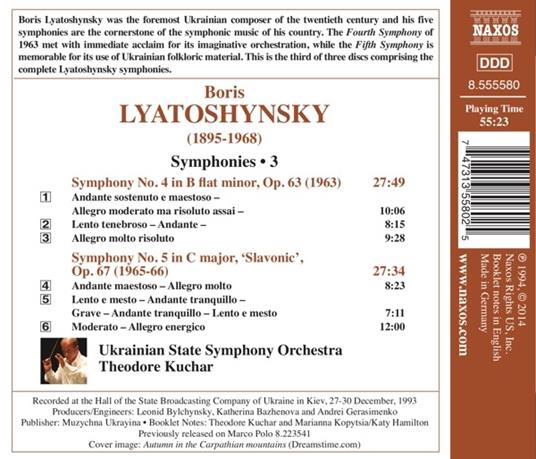 Sinfonie vol.3 - CD Audio di Theodore Kuchar,Boris Lyatoshynsky - 2