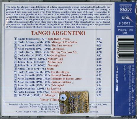 Tango argentino - CD Audio di Victor Villadangos - 2
