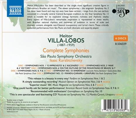 Complete Symphonies - CD Audio di Heitor Villa-Lobos,Isaac Karabtchevsky - 2