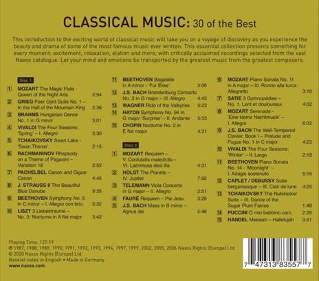 30 Of The Best - Classical - CD Audio - 2