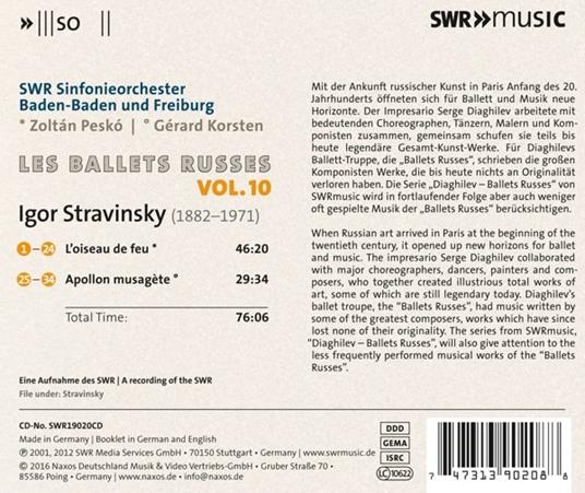 Les ballets russes vol.1 - CD Audio di Igor Stravinsky - 2