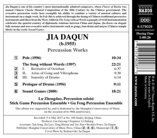Musica per percussioni - CD Audio di Jia Daqun - 2
