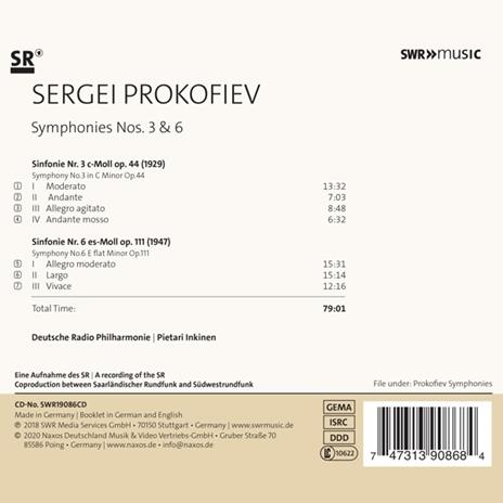 Complete Symphonies Vol.1 - CD Audio di Sergei Prokofiev,Pietari Inkinen - 3