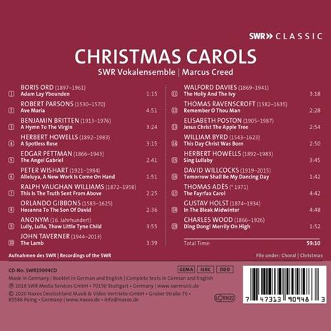 Christmas Carols - CD Audio di Marcus Creed - 2