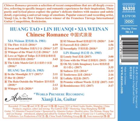 Chinese Romance - CD Audio di Xianji Liu - 2