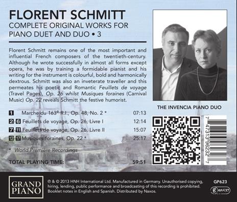 Opere per Duo Pianistico e Pianoforte a Quattro Mani vol.3 - CD Audio di Florent Schmitt - 2