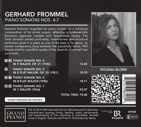 Sonate per pianoforte (Integrale) - CD Audio di Gerhard Frommel - 2