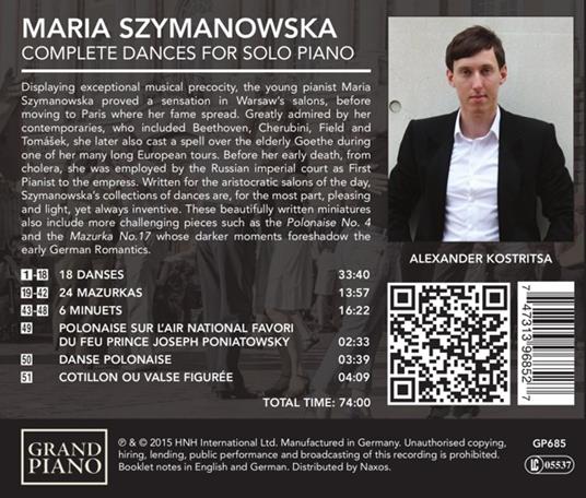 Dances (Integrale) - CD Audio di Maria Szymanowska - 2