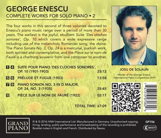 Opere per pianoforte vol.2 (Integrale) - CD Audio di George Enescu - 2