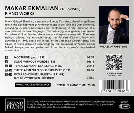Piano Works - CD Audio di Mikael Ayrapetyan,Makar Ekmalian - 2
