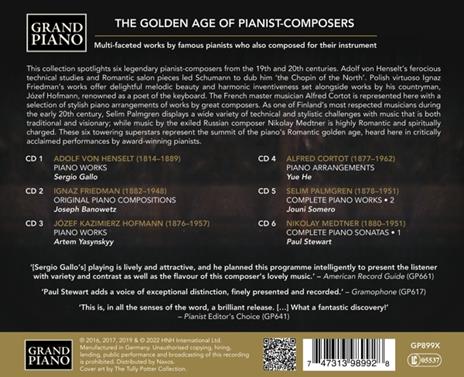Golden Age Of Pianist Composers - CD Audio - 2