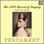 The EMI Record of Singing vol.3 - CD Audio