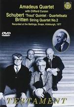 Amadeus Quartet. Britten String Quartet No. 3 - Schubert String Quintet in C (DVD)