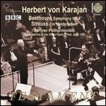 Sinfonia n.4 / Vita d'eroe (Ein Heldenleben) - CD Audio di Ludwig van Beethoven,Richard Strauss,Herbert Von Karajan,Berliner Philharmoniker