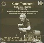 Una notte sul Monte Calvo / Concerto per pianoforte n.2 / Sinfonia n.9 - CD Audio di Antonin Dvorak,Modest Mussorgsky,Sergei Prokofiev,Berliner Philharmoniker,Klaus Tennstedt,Horacio Gutierrez