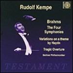 Sinfonie complete - CD Audio di Johannes Brahms,Berliner Philharmoniker,Rudolf Kempe