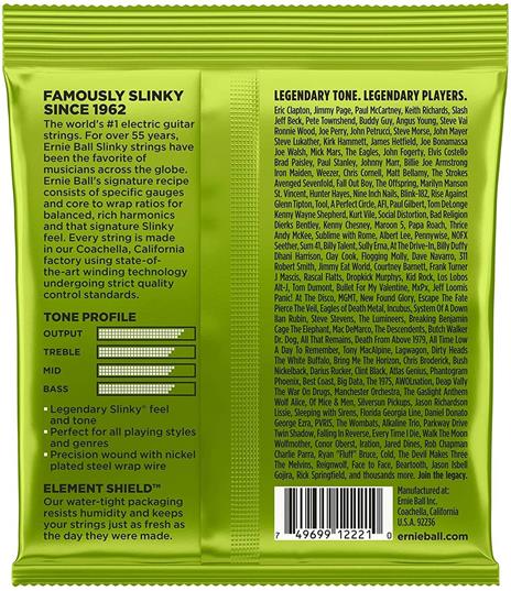 Ernie Ball 2221 Nickel Wound Regular Slinky 10-46 - 2