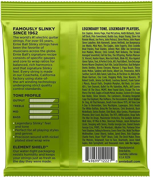 Ernie Ball 2221 Nickel Wound Regular Slinky 10-46 - 2