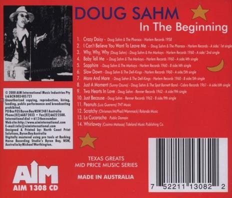 In the Beginning - CD Audio di Doug Sahm - 2