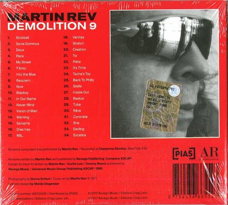 Demolition 9 - CD Audio di Martin Rev - 2