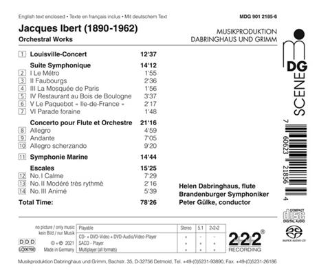 Orchesterwerke / Flötenkonzerte - CD Audio di Helen Dabringhaus - 3