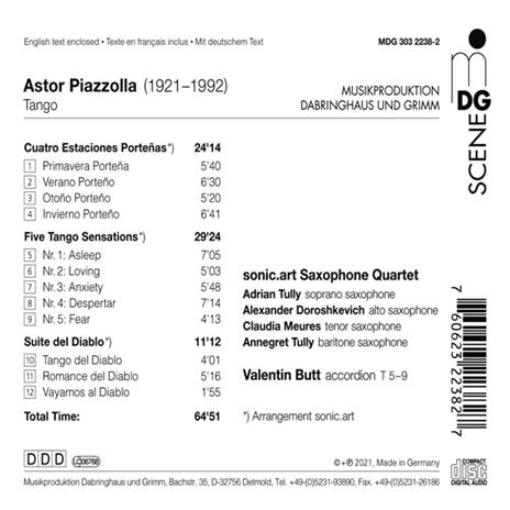 Music Of The Middle Ages: Gregorian Chant - CD Audio di Astor Piazzolla - 2