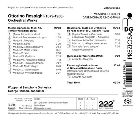 Orchesterwerke - CD Audio di Ottorino Respighi - 2