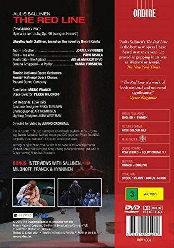 The red line (DVD) - DVD di Aulis Sallinen,Mikko Franck - 3