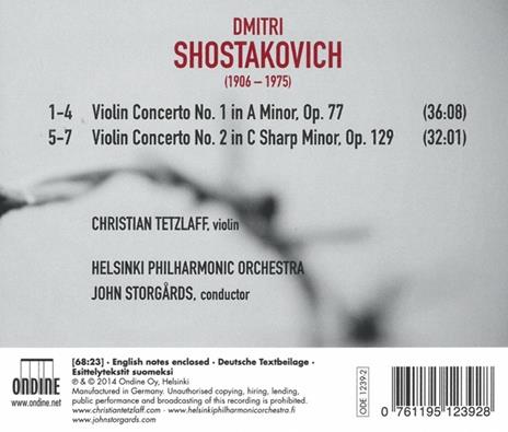 Concerti per Violino N.1, N.2 - CD Audio di Dmitri Shostakovich,Christian Tetzlaff - 2