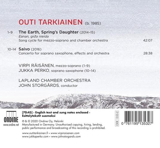 The Earth, Spring's Daughter - CD Audio di Outi Tarkiainen - 2