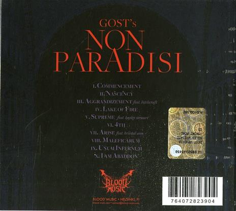 Non Paradisi - CD Audio di Gost - 2