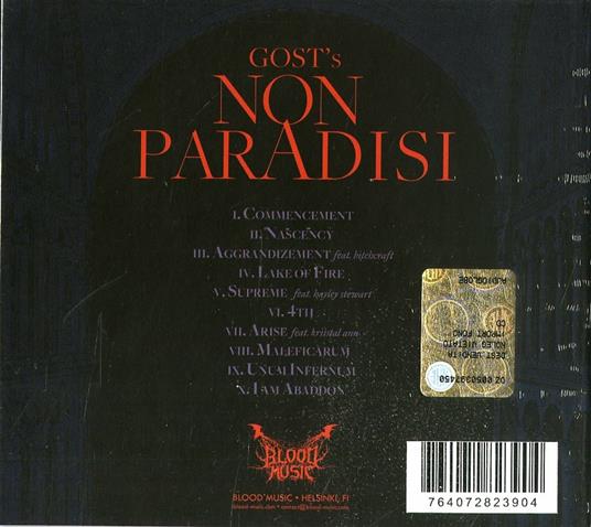 Non Paradisi - CD Audio di Gost - 2