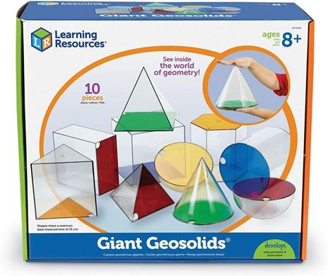 Learning Resources- Forme Geometriche giganti GeoSolids, Colore, LER3208 - 3