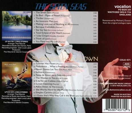 Seven Seas & Summer Has - CD Audio di Paul Mauriat - 2