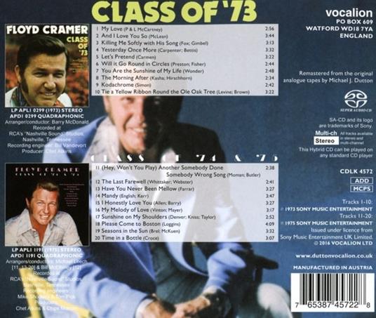 Class Of '73-Class Of.. - SuperAudio CD di Floyd Cramer - 2