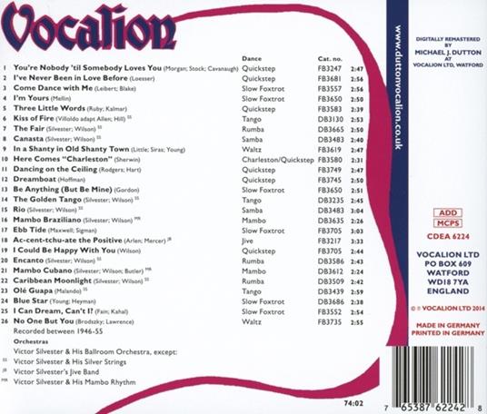 Dancing on the Ceiling - CD Audio di Victor Silvester - 2